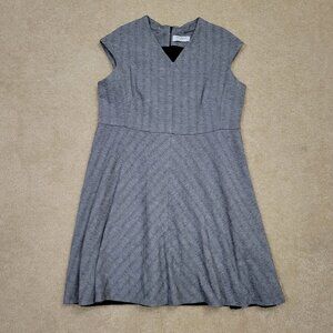 MM Lafleur Virgin Wool Sleeveless Shift Dress Size +1 Fit and Flare Classic